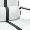 vidaXL Chaise de jeu de massage Noir et blanc Similicuir