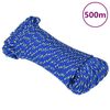 vidaXL Corde de bateau Bleu 4 mm 500 m Polypropyl&egrave;ne