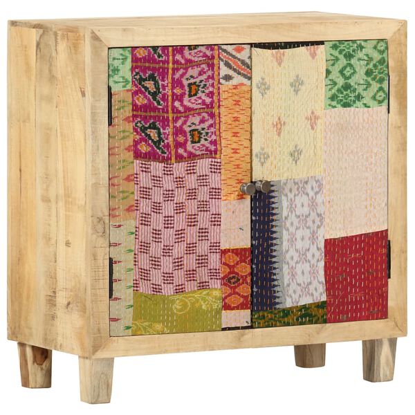 vidaXL Buffet Patchwork 70 x 35 x 75 cm Bois de manguier massif
