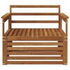 vidaXL 2 Pi&egrave;ce Canap&eacute; avec Accoudoirs Bois d'Acacia Massif Naturel