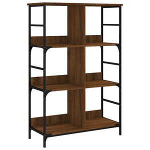 vidaXL Biblioth&egrave;que ch&ecirc;ne marron 78,5x33x117,5 cm bois d'ing&eacute;nierie