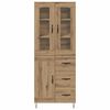 vidaXL Haut Armoire avec tiroir Ch&ecirc;ne artisanal 69,5 x 34 x 90 cm