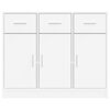 vidaXL Buffet Blanc 91x28x75 cm Bois d'ingénierie