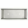 vidaXL Bac de jardin sur&eacute;lev&eacute; Argent 60 x 26 x 45 cm Acier inoxydable