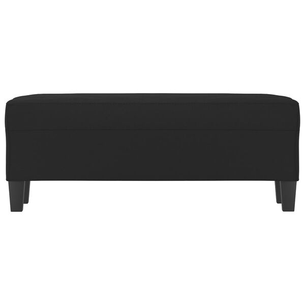 vidaXL Banc Noir 100x35x41 cm Tissu microfibre
