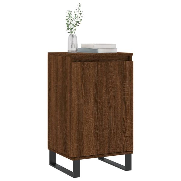 vidaXL Buffets 2 pcs ch&ecirc;ne marron 40x35x70 cm bois d'ing&eacute;nierie