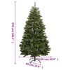 vidaXL Sapin de No&euml;l artificiel &agrave; charni&egrave;res avec support vert 270 cm
