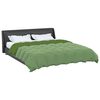 vidaXL Duvet d'&eacute;t&eacute; simple Matelass&eacute; Vert 200 x 220 cm Microfibre