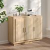 vidaXL Buffet Ch&ecirc;ne sonoma 92x35x75 cm Bois d'ing&eacute;nierie