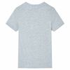 T-shirt pour enfants avec manches courtes gris 128