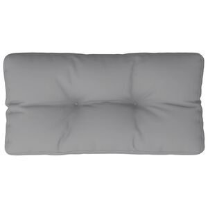 vidaXL Coussin de palette gris 80x40x12 cm tissu