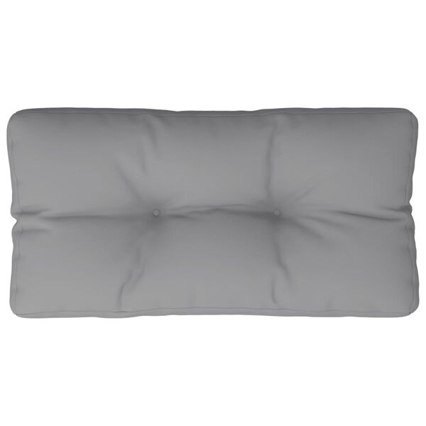 vidaXL Coussin de palette gris 80x40x12 cm tissu