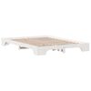 vidaXL Cadre de lit Blanc 160 x 200 cm Pin massif