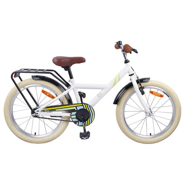 vidaXL V&eacute;lo pour Enfants 18 Pouces pour les 5-7 ans Blanc