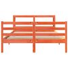 vidaXL Cadre de lit sans matelas cire marron 140x190cm bois pin massif