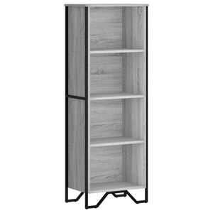 vidaXL Biblioth&egrave;que sonoma gris 50x31x137,5 cm bois d'ing&eacute;nierie