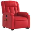 vidaXL Fauteuil inclinable de massage Rouge Similicuir