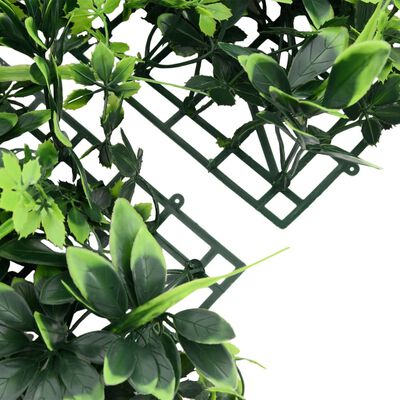 vidaXL Clôture à feuilles artificielles 6 pcs vert 40x60 cm
