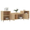 vidaXL Meuble TV Ch&ecirc;ne sonoma 160x35x55 cm Bois d'ing&eacute;nierie