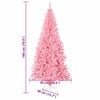 vidaXL Sapin de No&euml;l avec 300 LED avec support Rose 180 cm PVC