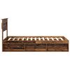 vidaXL Cadre de lit Bois ancien 90 x 190 cm Bois de pin massif