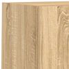 vidaXL Unités murales TV avec LED 6 pcs chêne sonoma bois d'ingénierie
