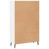 vidaXL Buffet haut blanc 69,5x31x115 cm bois d'ing&eacute;nierie