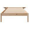 vidaXL Cadre de lit avec tables de chevet Naturel 80 x 210 cm