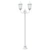 vidaXL Poteau de lumière de jardin Blanc Aluminium et Verre