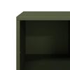 vidaXL Table basse vert olive 101,5x50x43,5 cm acier lamin&eacute; &agrave; froid