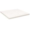 vidaXL Dessus de table blanc 60x60x2,5 cm bois de pin massif