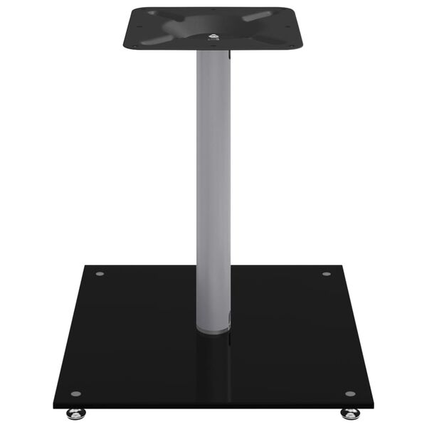 vidaXL Supports de haut-parleurs 2 pcs noir et argenté 1 pilier