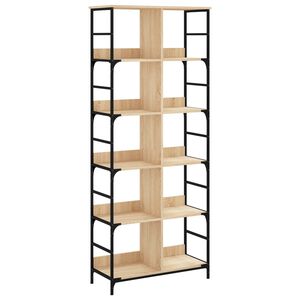 vidaXL Biblioth&egrave;que ch&ecirc;ne sonoma 78,5x33x188,5 cm bois d'ing&eacute;nierie