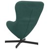 vidaXL Fauteuil &oelig;uf Vert fonc&eacute; 63 x 73 x 90 cm Velours