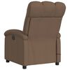 vidaXL Fauteuil de massage inclinable Marron Tissu