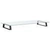 vidaXL Support de moniteur noir 80x35x8 cm verre tremp&eacute; et m&eacute;tal