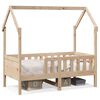 vidaXL Cadre de lit d'enfants forme de maison sans matelas pin