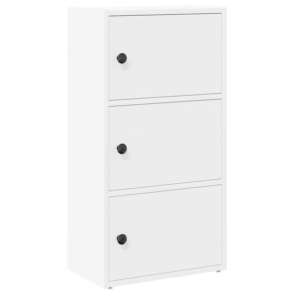 vidaXL Biblioth&egrave;que blanc 40x24x77 cm bois d'ing&eacute;nierie