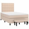 vidaXL Sommier &agrave; lattes de lit matelas cappuccino 120x190cm similicuir