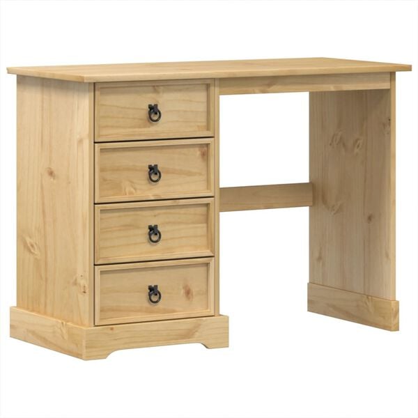 vidaXL Coiffeuse Corona 104x47x75 cm bois de pin massif
