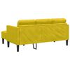 vidaXL Ensemble de Canap&eacute;s avec coussin 2 pcs Jaune Polyester