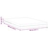 vidaXL Matelas Blanc 140 x 190 cm Mousse