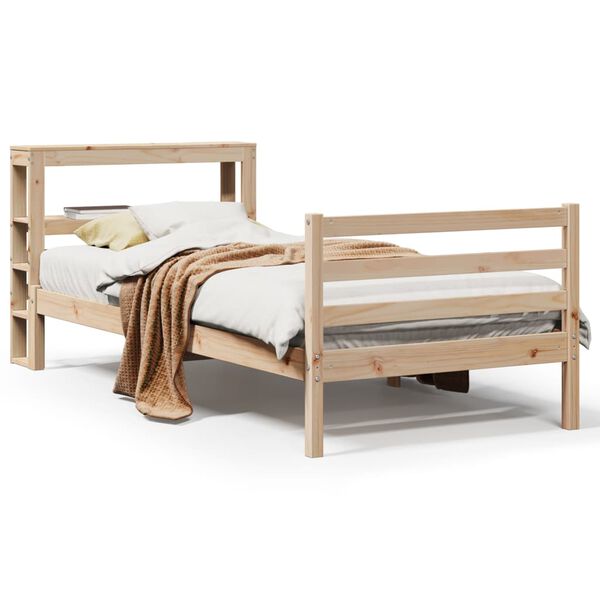 vidaXL Cadre de lit sans matelas 90x190 cm bois de pin massif