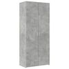 vidaXL Armoire de rangement gris béton 80x42,5x225cm bois d'ingénierie