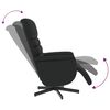 vidaXL Fauteuil inclinable avec repose-pieds noir similicuir