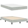 vidaXL Lit &agrave; ressorts avec matelas Gris clair 120 x 200 cm tissu