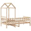 vidaXL Lit de jour avec toit sans matelas 80x200 cm bois massif