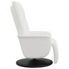 vidaXL Fauteuil inclinable avec repose-pieds blanc similicuir