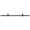 vidaXL Kit de quincaillerie de porte coulissante 152,5 cm acier noir