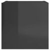 vidaXL Meubles TV muraux 2 pcs Gris brillant 30,5x30x30 cm